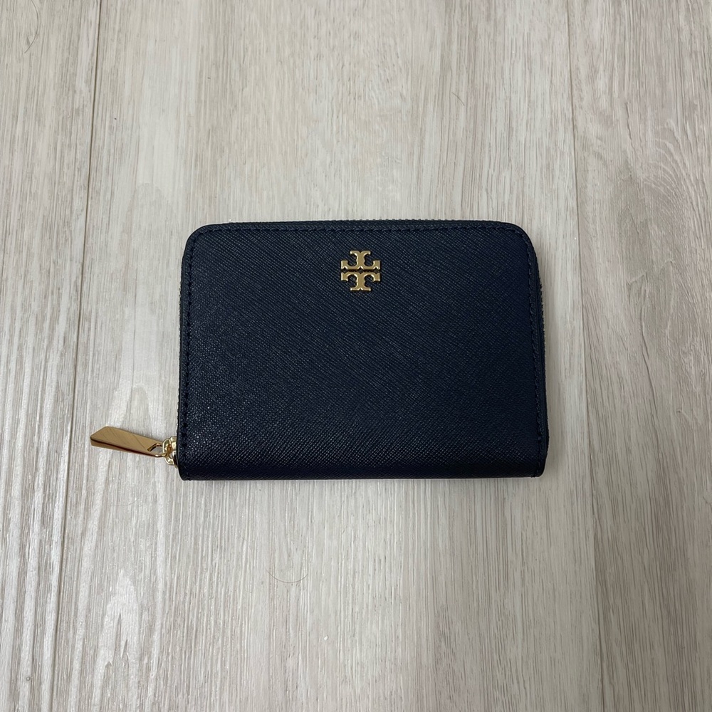 Tory Burch Navy Card Holder Wallet